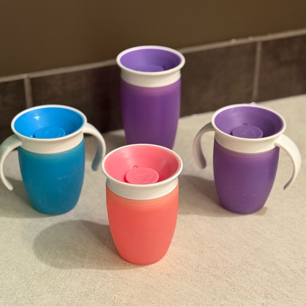 Colorful 360 Sippy Cup Set 4